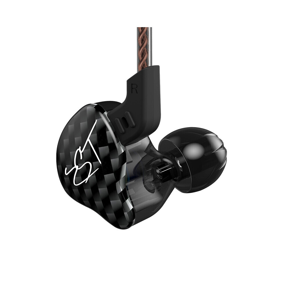 ( With Mic) Kz Zst 1Ba+1Dd In Ear Earphone Hifi Hybrid Drive Bass Music Headset With Black 9123213441239