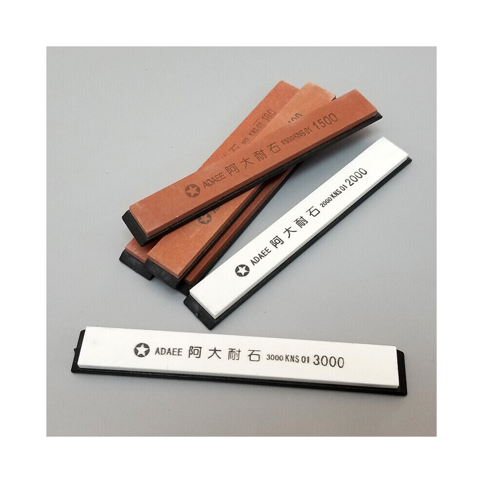 (A-Six Combinations Sharpener) Knife Sharpener Professional Knife Sharpener Stone Small Oil Stone 180-3000Grit Whet Stones Whetstone Knife Sharpening 4853843764556
