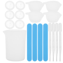 1 Set Silikon Messbecher Quarzglasform Kristall