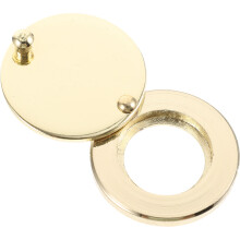 Anti-Peeping Türloch Abdeckung Golden Metall 1Stk 1,2x0,6x0,1Zoll