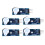 5Set Smd Blau Pcb Bedienfeld Für Elektronik 3