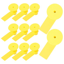Circle Schaf-Ohrmarke TPU Gelb 100 Sets