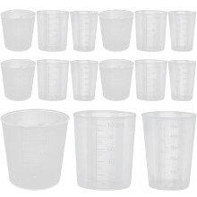 50Stk Kunststoff Messbecher Pp Flüssigkeiten Einteiliger Becher