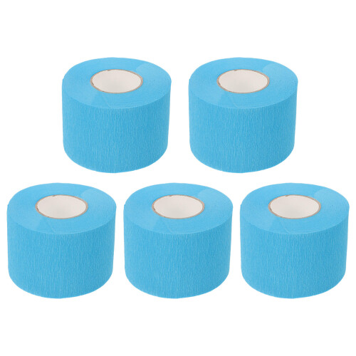 5 Einweg-Schalschutz Aus Papiertuch Himmelblau Halsumwicklung