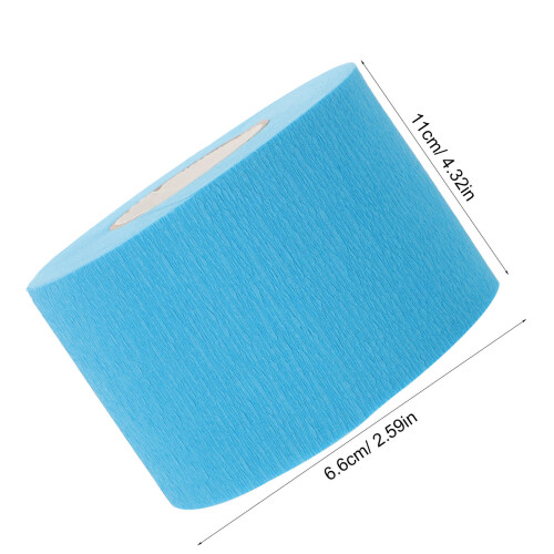 5 Einweg-Schalschutz Aus Papiertuch Himmelblau Halsumwicklung 1
