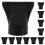 Diffuseraufsatz Schwarz 20 3,1x3,1x2,0 10