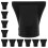 Diffuseraufsatz Schwarz 20 3,1x3,1x2,0 11