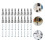 50 Sets Langlebige Selbstbohrende Wandanker 4