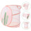 Wäschekorb Rosa Polyester 1Stück 3