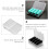 5Stück Organizer Box Weiß PP Für Den 11