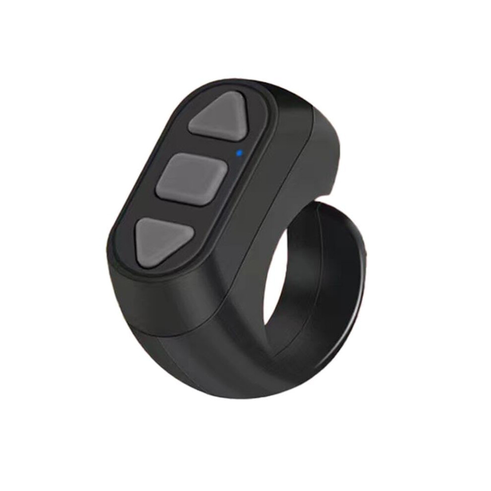 Rechargeable Bluetooth Shutter Release Button Mini Fingertip Remote Selfie Controller For Phone Self-Timer 1 Pack Black 9084446373172
