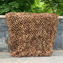 Desert Camouflage Net Customizable Camo Netting Oxford Cloth Privacy Screen With Mesh Attached 3x4m Indoor Outdoor