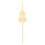 Violin Lesezeichen Musiknote Metall Golden 1