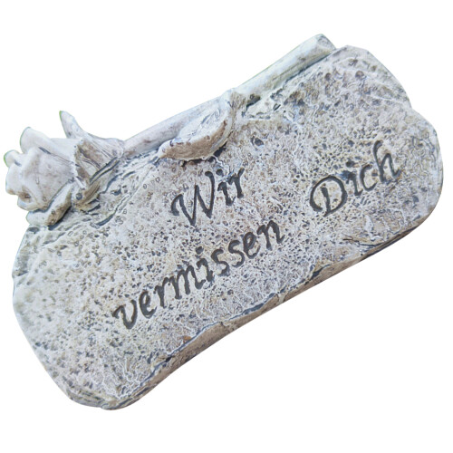 4Stück Harz Trauer Grabstein Friedhof 2