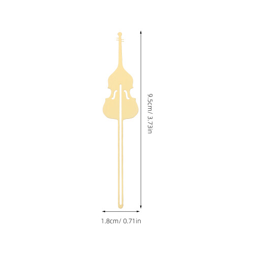 Violin Lesezeichen Musiknote Metall Golden 1