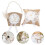 4 Sets Retro Mit Hochzeitsring Kissen 9