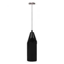 Handheld Milk Frother Electric, Mini Portable Milk Foam Maker, Milkshake Whisk Foamer For Latte, Black