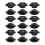 Expansion Plug Schwarz 20St 18x18x8mm 11
