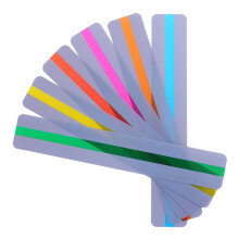 12Stk Kreative Transparente PVC Lesezeichen Design In Größe