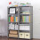 Kinderbibliothek Speicher Bücherregal Grau 10