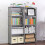 Kinderbibliothek Speicher Bücherregal Grau 4