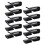 10Pcs Black Plastic Belt Buckles for Backpack Strap Keeper Outdoor Use 1