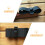 10Pcs Black Plastic Belt Buckles for Backpack Strap Keeper Outdoor Use 6