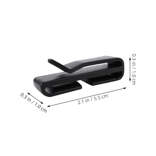 10Pcs Black Plastic Belt Buckles for Backpack Strap Keeper Outdoor Use 1