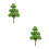 2Pièces Mini Arbres Simulation Pour Décor Maison Vert 2