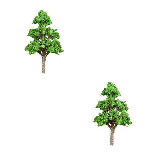 2Pièces Mini Arbres Simulation Pour Décor Maison Vert 1