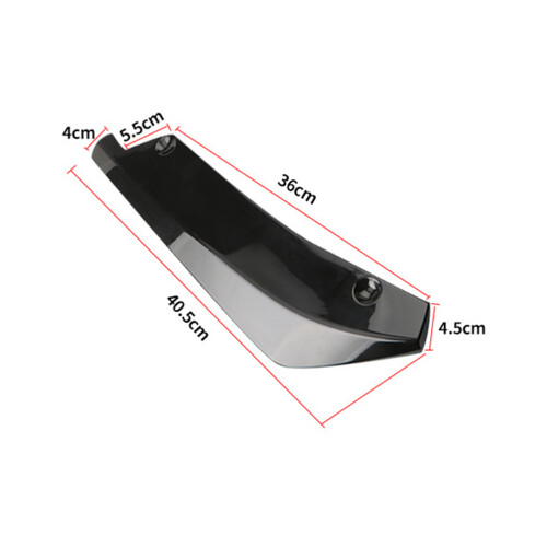 1 Paar Hecklippe Spoiler Für Autos Schwarz 2