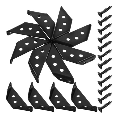 12 Sets Winkelhalterungen Möbel Eckverbinder Multifunktions 2