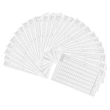 25 Stk Scorecard Wettkampf Weiß Beschichtetes Papier