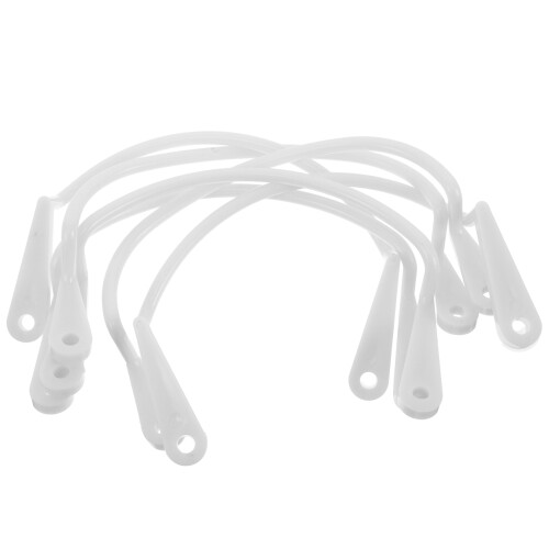 6 Billard Netztaschenhalter 15x8,5x3 Cm Weiß