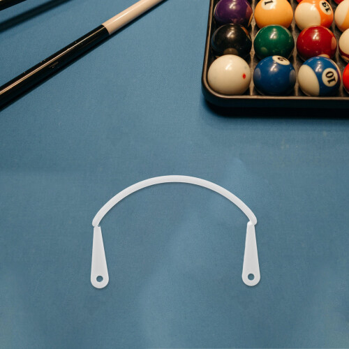 6 Billard Netztaschenhalter 15x8,5x3 Cm Weiß 2