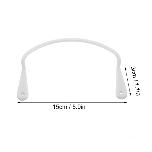 6 Billard Netztaschenhalter 15x8,5x3 Cm Weiß 1
