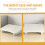 Footstool Onder Wit Draagbare Bank Kantoor Panel 10