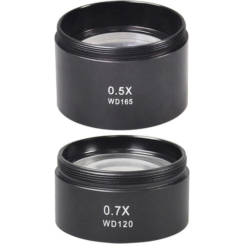 0.5/0.7X Stereo Microscope Objective Lens - 47mm/48mm Mount, Industrial Video Microscope Compatibility 1