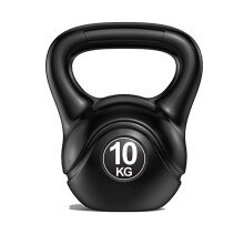 Fitness Kettlebell With Ergonomic Handle 10 Kg Black For Home Gym Squat Equipment And Training For Women And Men