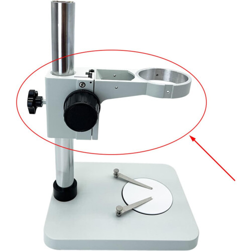 Trinocular Microscope Head Holder 25/32mm Ring-Bracket, Adjustable Stereo Zoom Holder, Black 32cm 1