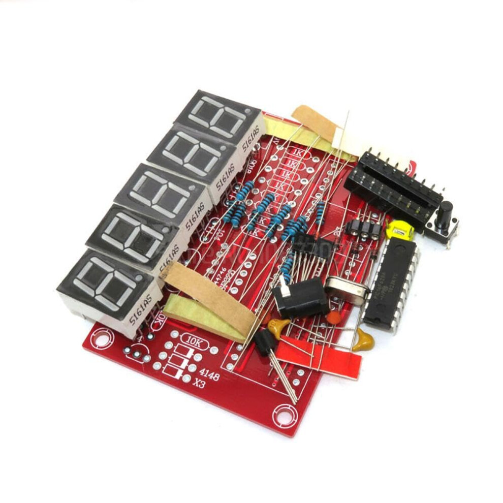 Frequency Counter Kit 1Hz-50Mhz Crystal Oscillator Tester 5-Digit Display Diy Frequency Meter Kit 9084446374186