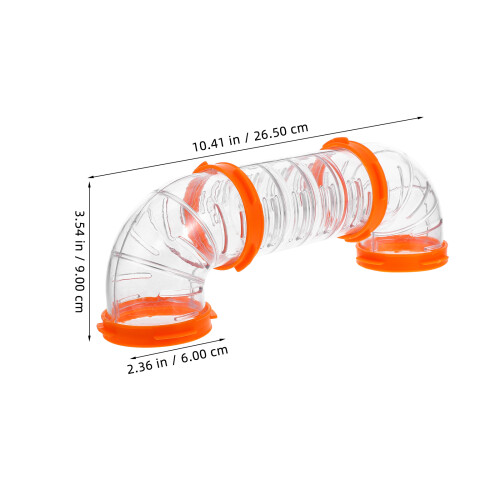 Kleintierrohre Hamsterrohre Set Orange ABS 2