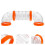 Kleintierrohre Hamsterrohre Set Orange ABS 11
