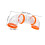 Kleintierrohre Hamsterrohre Set Orange ABS 2
