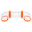 Kleintierrohre Hamsterrohre Set Orange ABS 10
