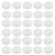 100 Kleidungs Knöpfe Für Baby 1,30x1,30x1,00cm Weiß