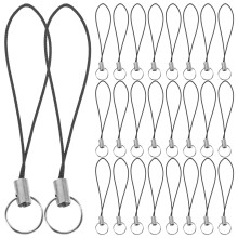 100 Handy Anhänger Band Legierung Schwarz Für Nutzer