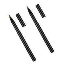 2Stk Doppelseitiger Lippenpinsel Kunststoff Mit Deckel