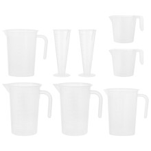 8 Messbecher Küchenmischkrug Transparent