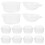 Clear Cupcake Behälter PET 50 Quadratisch 10
